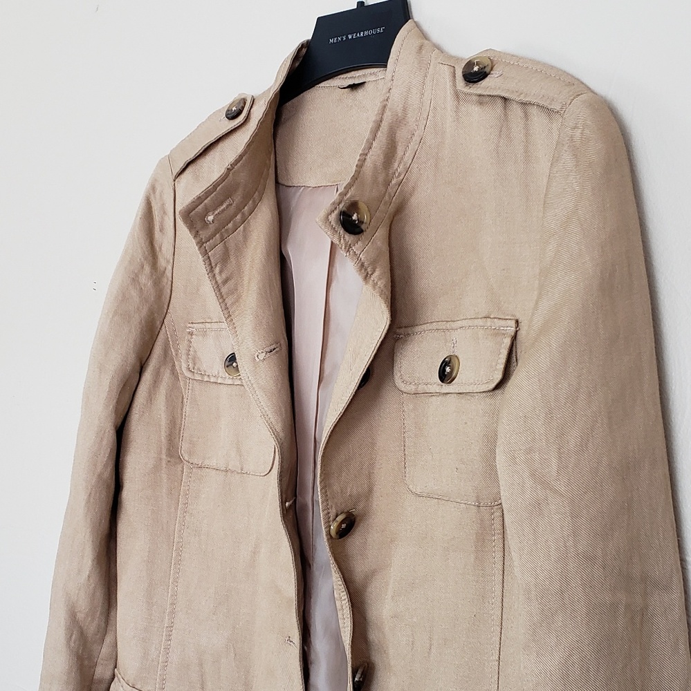 Willi Smith Tan Button Down Jacket - 8 - image 2